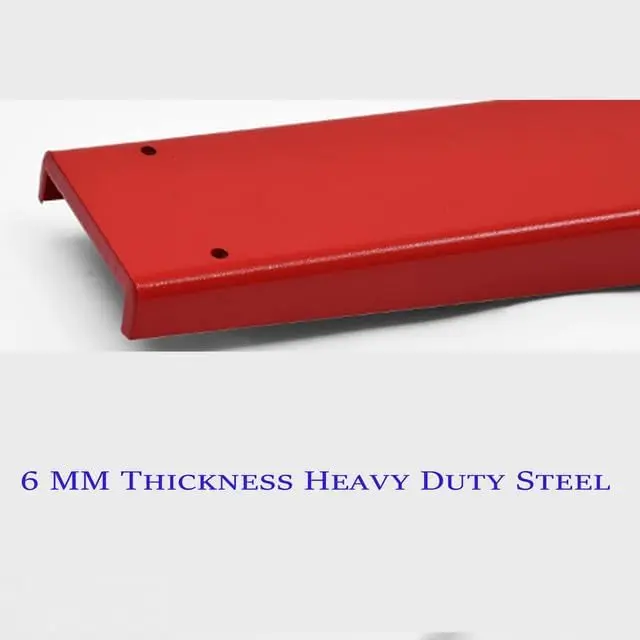 Heavy Duty Steel Forklift Pallet Fork Extensions – 4.5" Wide, 5500 lbs Capacity, Durable Red Alloy Steel, Includes Tire Chain – Compatible Size: 72"/84" (Pair)