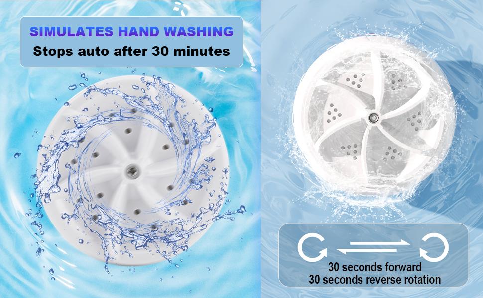 Mini portable USB washing machine |     washbasin washing machine ultrasonic turbo washing machine, used for washing clothes and dishes.Very suitable for travel, business, camping, family, university, RV, and apartments