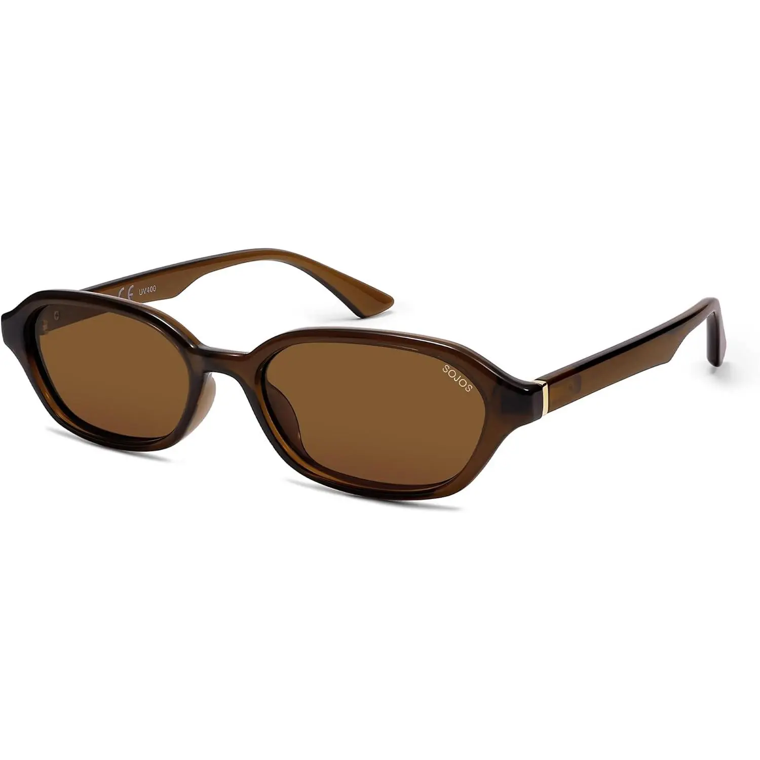 Retro Rectangle Polarized Sunglasses for Women Men |   Trendy Hexagon Narrow Chic Y2K Shades Sunnies