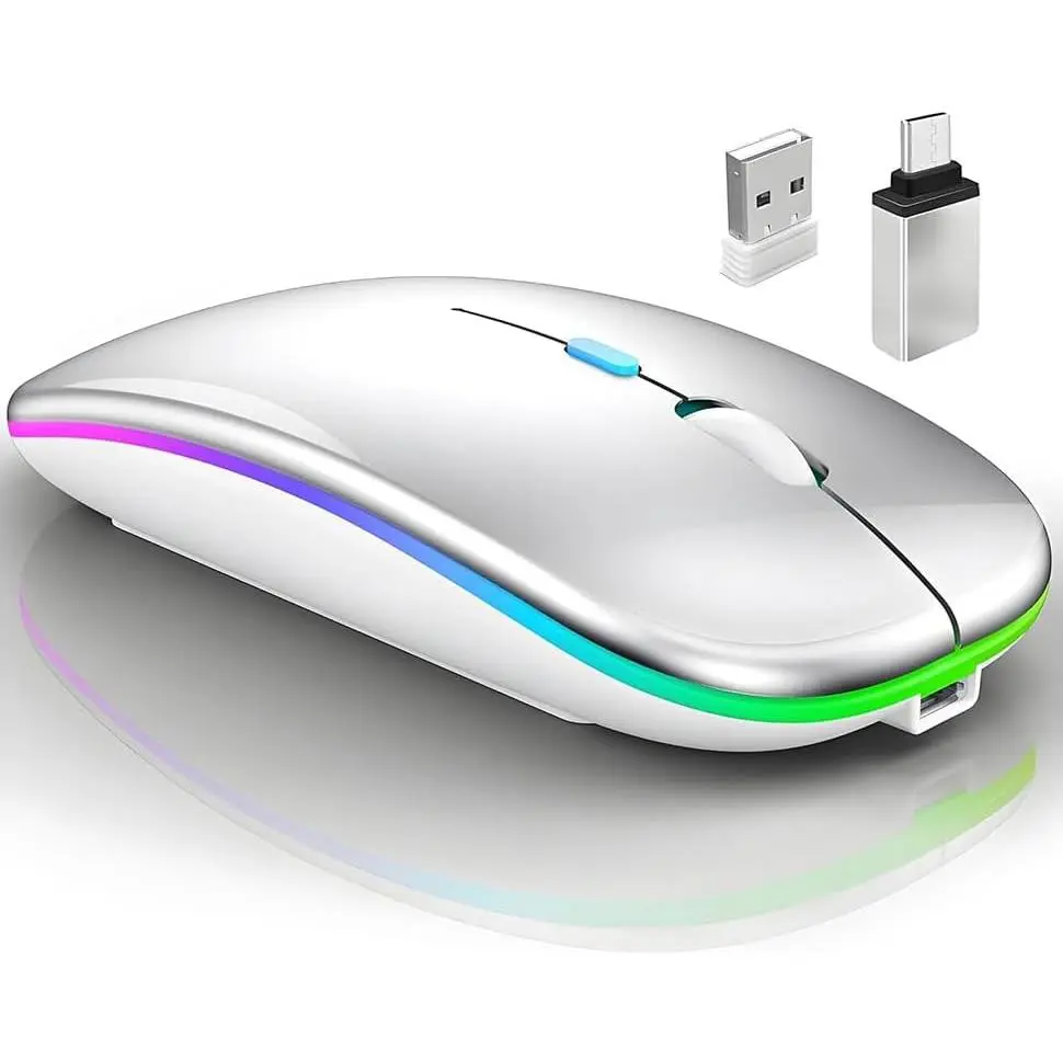 for MacBook Air//Pro/Laptop//PC,Rechargeable  Mode    5.2/3.0 and 2.4GHz USB Receiver ()