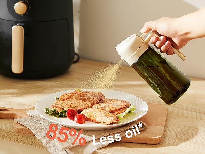 Leakproof Glass Olive Oil Dispenser Bottle with Auto Flip Cap, Condiment Container for Vinegar, Soy Sauce, Cooking Oil, Kitchen Gadget