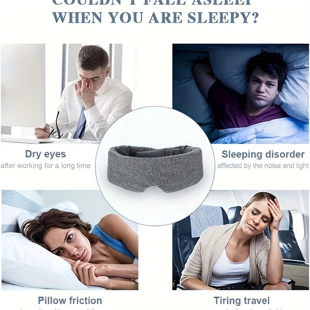 Comfortable Adjustable Sleep Mask for Travel, Breathable Light Blocking Eye Mask for Men Women and Kids, Sleeping Eye Mask, Perfect Nighttime Sleep Companion