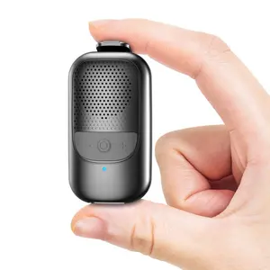 Clip-On Bluetooth Speaker, Wireless Portable Speaker with Microphone for Hands-Free Calls and Music, Up to 10 Hours Playtime for Work, Hiking, Running, and Outdoor Activities