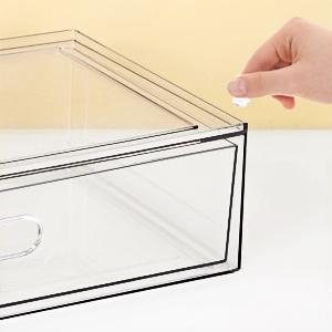 makeup organizer,makeup storage organizer,cabinet locks,3-Tier Transparent Cosmetic Organizer (with Drawers) Meticulously crafted from elegant white acrylic, this beauty display stand is the ideal choice for vanity tables and bathroom countertops.