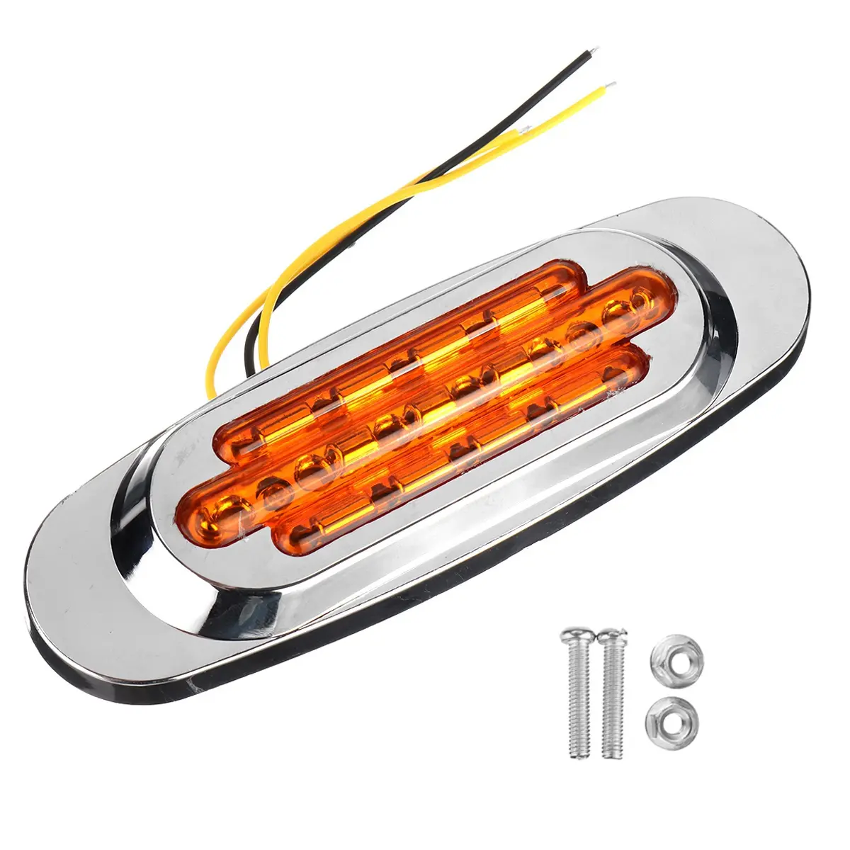 16LEDs Car Side Marker Light, 12-24V LED Side Marker Light, Universal Position Side Lights for Truck Trailer, Car Decorative Light