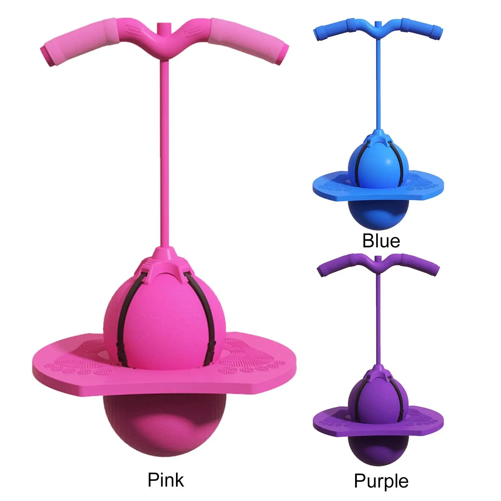 Pogo Jumper with Handle and Pump High Jump Toy Bounce Jump Trick Board for Kids Boys & Girls Outdoor Play