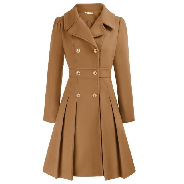 VVZ 2026 Spring New Arrival Women’s Simple Button-Up Long Coat – Classic Lapel Design with Pockets, Easy Everyday Outerwear for Autumn and Spring