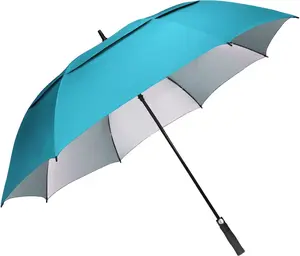 54/62/68 Inch Large Windproof Golf Umbrella UV Protection Open Vented Sun Rain Stick Umbrella