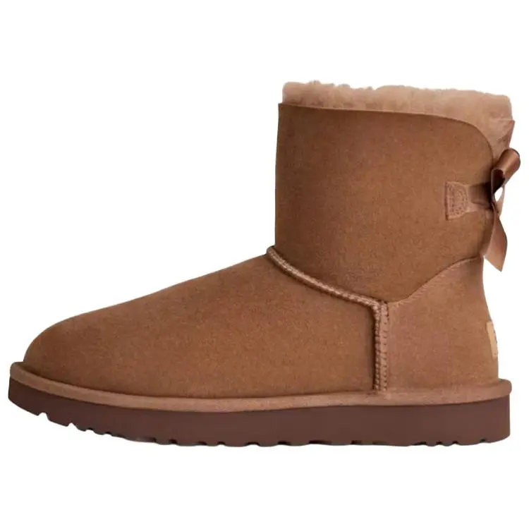 UGG Mini Bailey Bow Ii Simple Comfortable Short Snow Boots 1016501-RYK