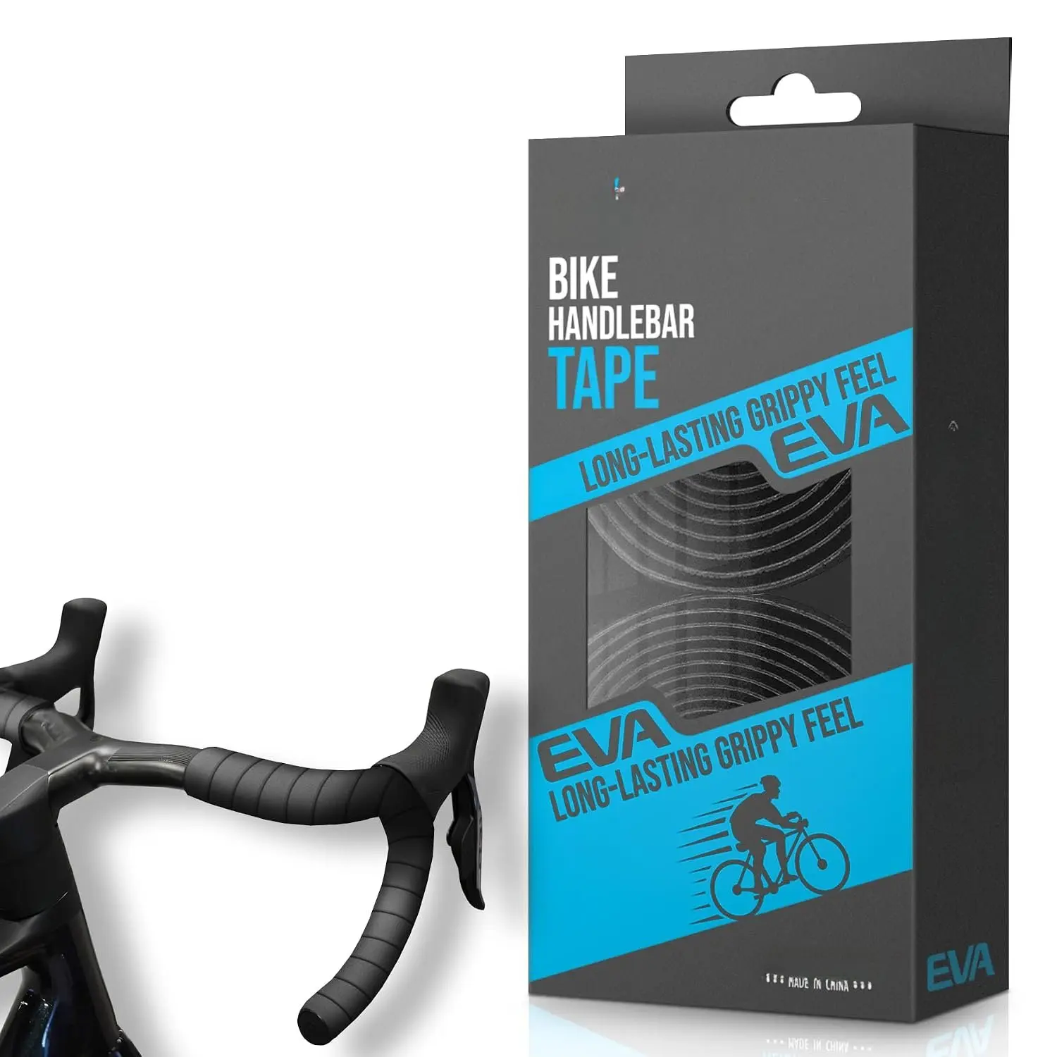 Handlebar Tape EVA (Set of 2) Black -  Your  Grip with These  Handle bar Tape - Wrap Your  for an Awesome Comfortable Ride (Set of 2, Black)
