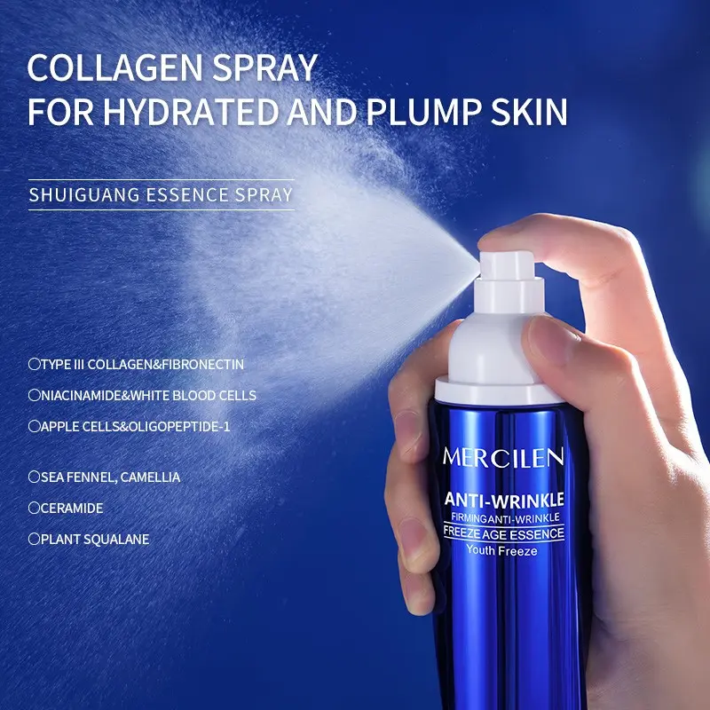 Mercilen Collagen Serum Spray 100ML, Deep Hydration, Brightens Skin, Daily Facial Care, Unisex, Improves Dark Spots, Moisturizing Essence