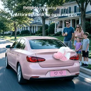 Rear decoration for car / rear detail for electric vehicle — interactive tail with sound and remote control capabilities