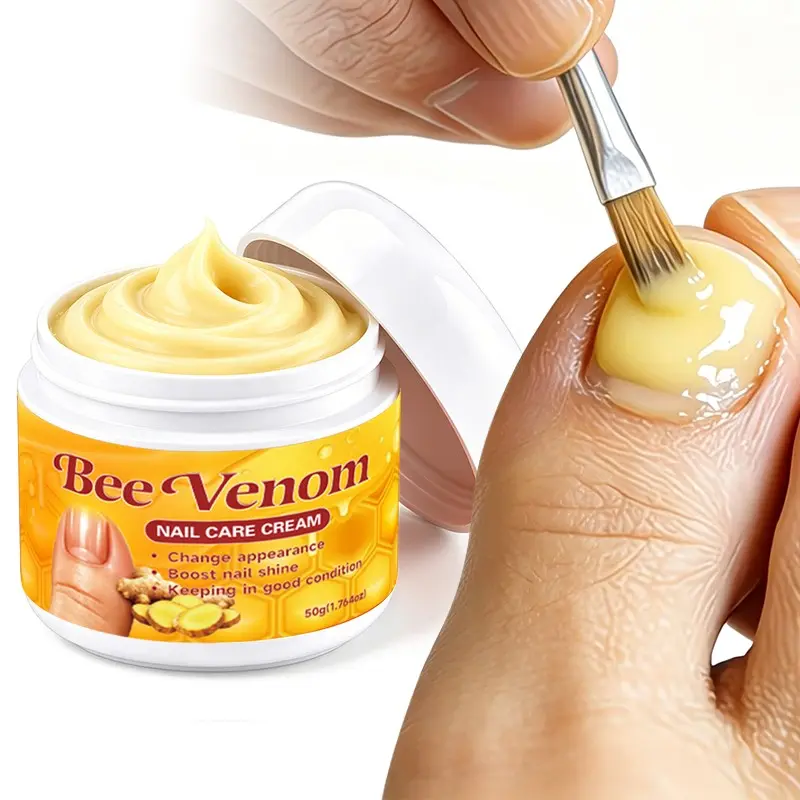 Honey Venom Turmeric Hand Foot Nail Repair Moisturizer Cream, Daily Moisturizing Nail Care, Smooths Rough Nails, Universal Nail Care Ointment 50g