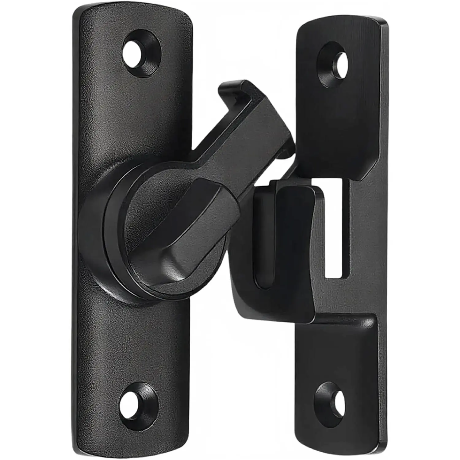 90/180° Upgraded Barn Door Lock, Flip Duty Rust-Proof Sliding Door Lock, Protecting Childs Safety Door Lock Latches for Barn, Bathroom, Window, Cabinet, Garage,  Door