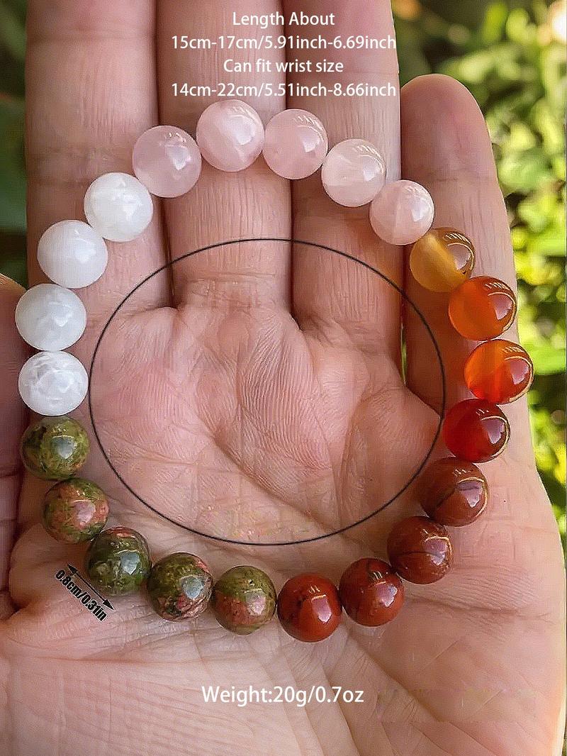 Natural Crystal Bracelet for Healthy Pregnancy, Spiritual Jewelry Gift for Pregnant Friends & Wives, Chakra Healing Accessory
