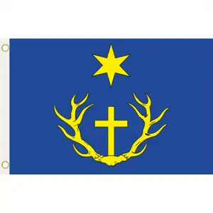 French Neufchâtel Regional Flag Banner, 3x5ft2x3ft, Heavy-Duty Polyester, Fade & Weather Resistant, Bright Vivid Colors, Double-Stitched Edges, Reinforced Metal Grommets, Indoor Outdoor Decor for Garden, Lawn, Patio, Festival, Party & Wall Art