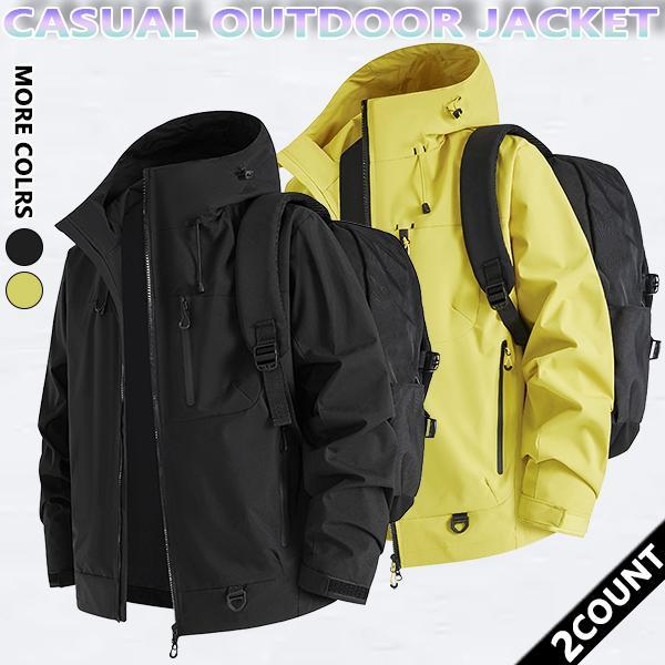 Autumn and Winter hooded casual men's Outdoor Jackets,  Windproof and wear-resistant color-blocked jacket, couples' style winter coat, outerwear top. SpringStatements