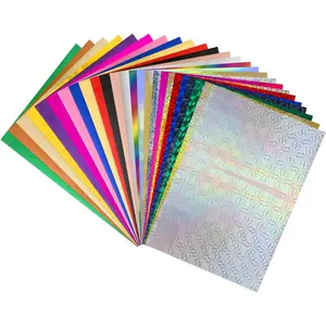 BAOFALI 100 Sheets 20x29cm Colors Hot Foil Paper Toner Reactive Foil Hot Stamping Foil Paper by Laser Printer and Laminator for Scrapbooking Craft Card Making DIY Album Decoration （ 25 Colors）