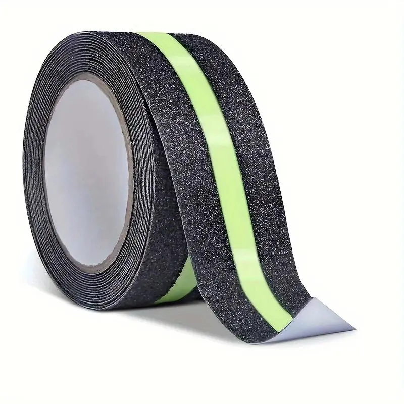 Anti-slip Tape, 3m x 5cm Self Adhesive Anti-slip Tape with Luminous Strip, Durable Anti-slip Tape for Stairs and Steps