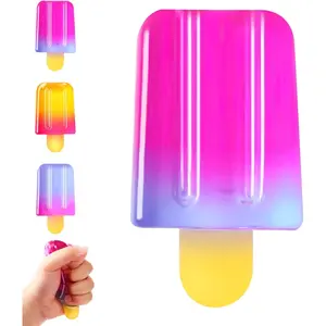 Ice Cream Squeeze Squishy, Summer Sensory Stress Relief Squeeze Squishy, Soft Slow Rise Sensory Stress Relief, Easter Basket Stuffers Party Favors Birthday Gift (Purple)