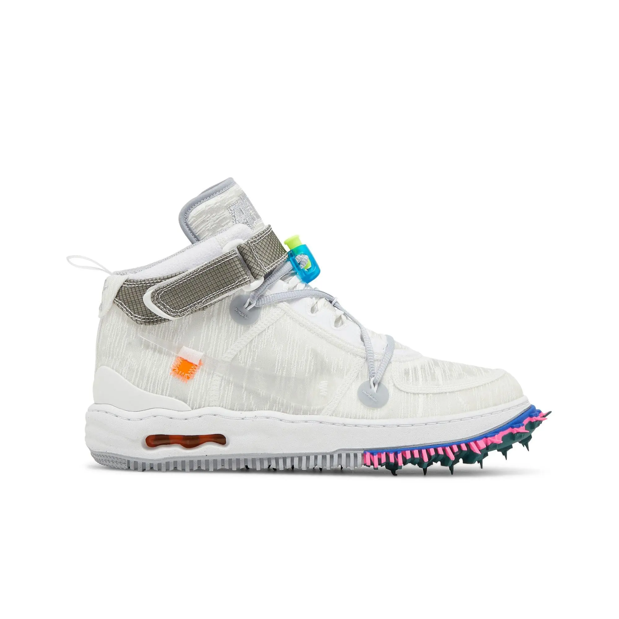 Off-White x Nike Air Force 1 Mid 'White' (Unisex) White/Clear/White sneakers DO6290 100
