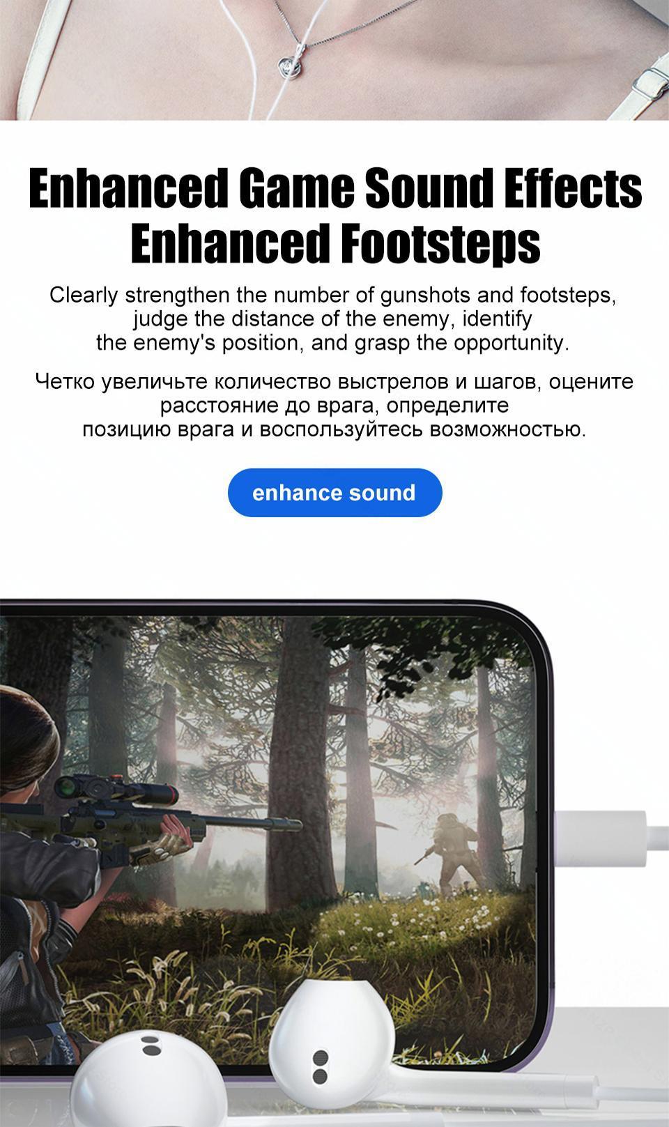 Type C Wired Headphones 3.5MM Earphone Earbuds Accessories