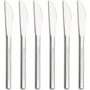 Small Dessert  Set of 6 Stainless Steel  Dinner  Appetizer Fruit Snack Serving  Mini Flatware Set Silverware 5.7inch