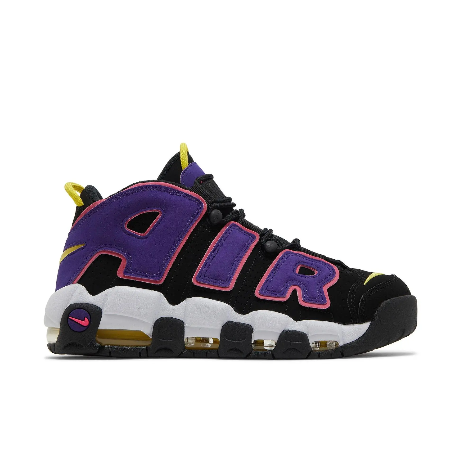 Nike Air More Uptempo '96 'Court Purple' (Unisex) Black/Court Purple/Hyper Pink/Multi-Color retro basketball shoes DZ5187 001