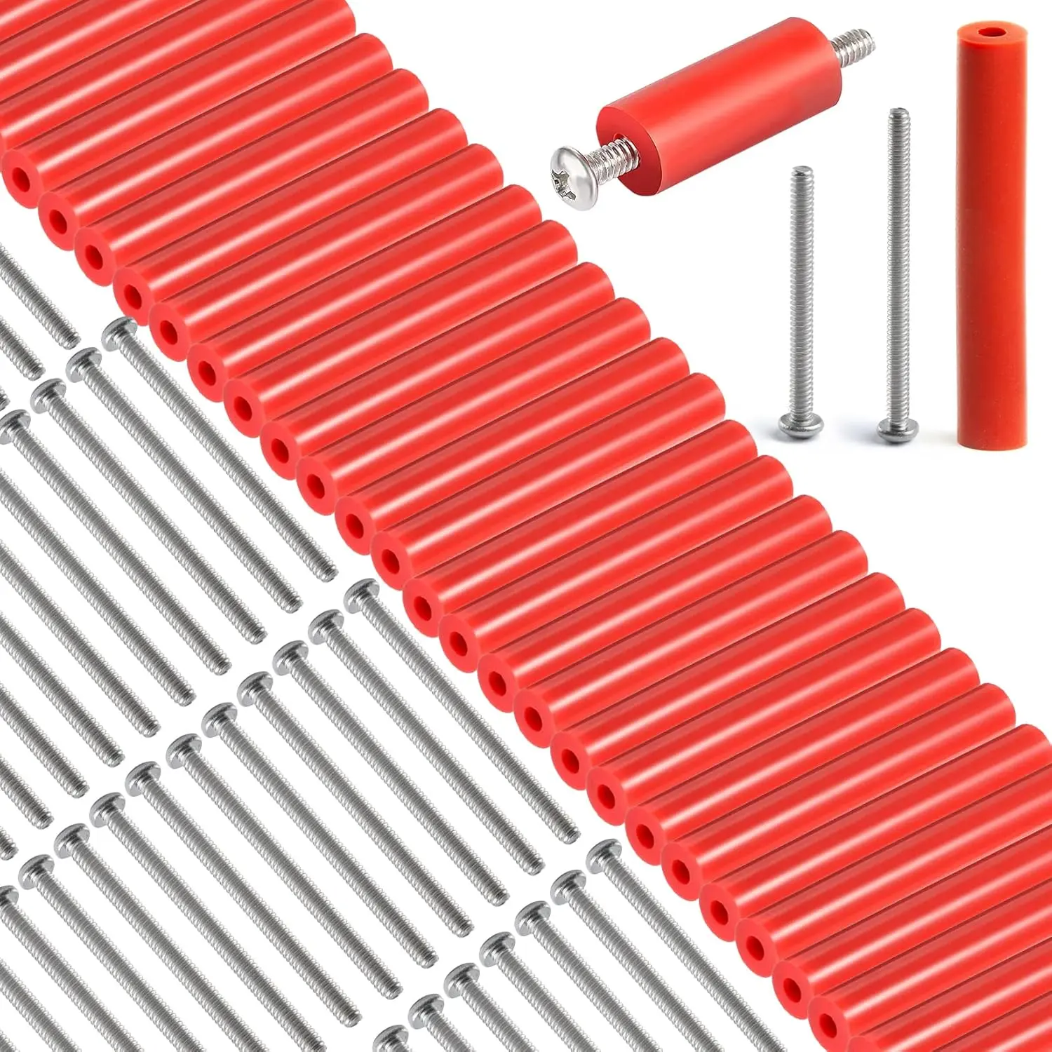 50-Pack Screws Fastener Hardware Assortment for Home Repair