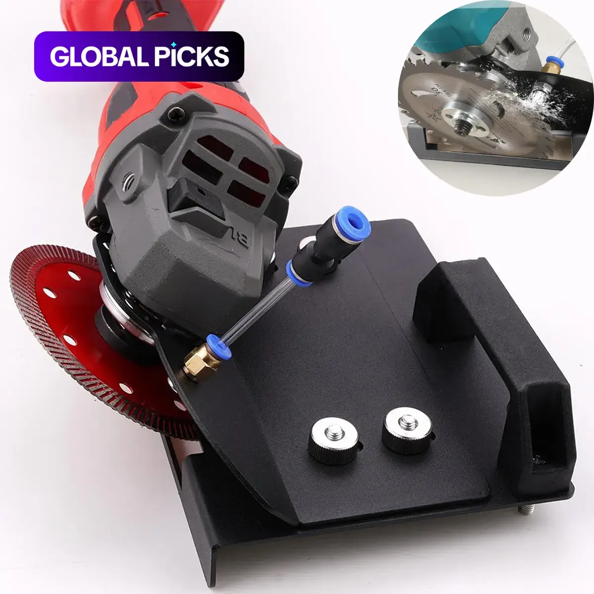 45-Degree Tile Chamfering Tool with Base Plate, Type 100 Angle Grinder Stand for 45° Tile Chamfer Cutting, Angle Grinder Stand for Cutting Ceramic and Stone Power Tools #GLOBAL PICKS