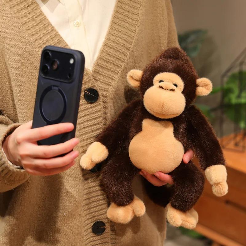 Soft Golden Monkey Stuffed Plush Doll Adorable Cartoon Animal Pillow Kids Holiday Gift
