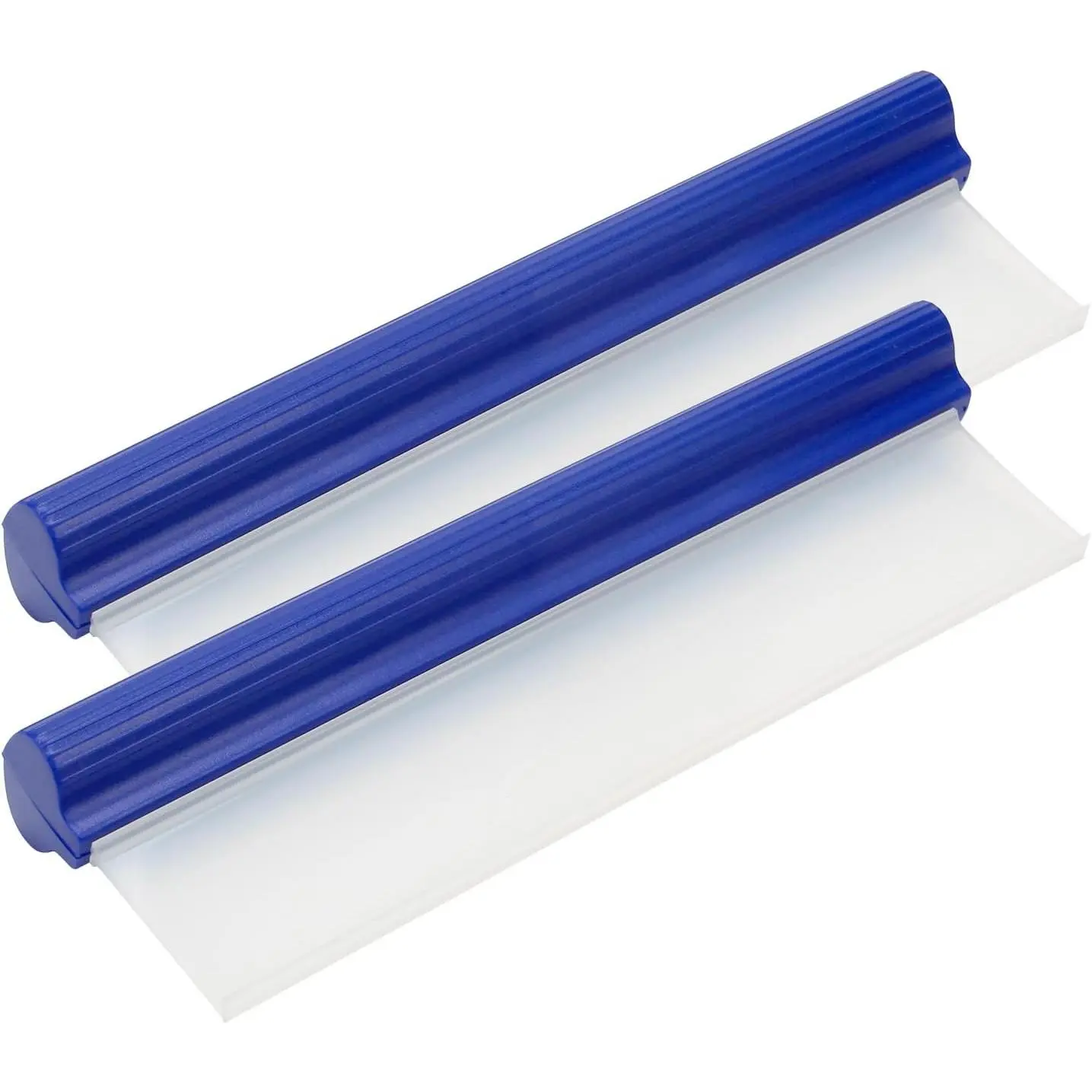 2-Pack 12 in Synthetic Flexible T-Bar Window Water Squeegee with Soft Edge for Automotive/Motorcycle Windshield, Glass, Mirror Cleaning