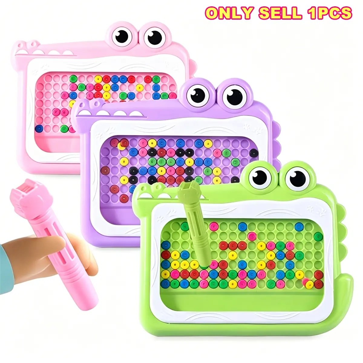 Crocodile-Shaped Magnetic Drawing Board,Magnetic Drawing Board,Doodle Board,Educational Preschool Toy,Ideal for Travel and Imagination Play, Perfect Birthday and Holiday Gift