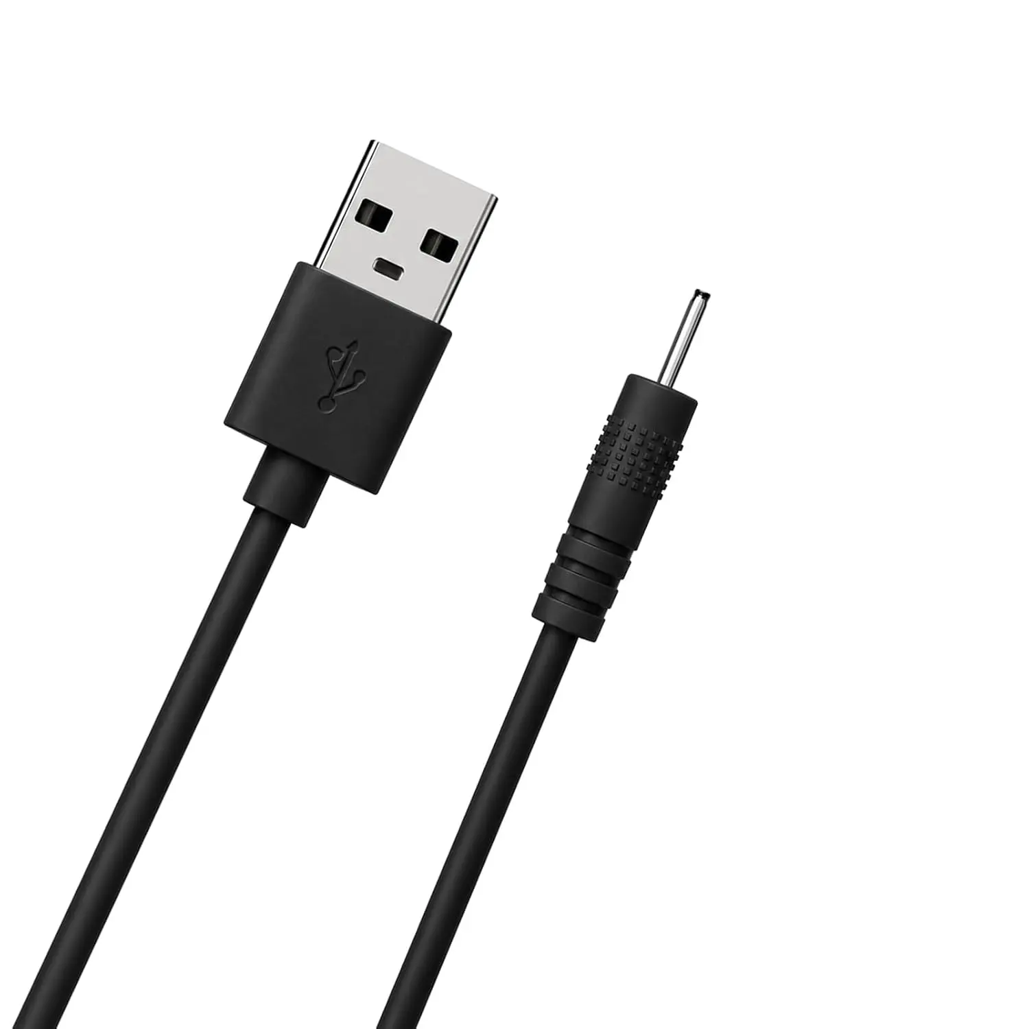 USB to 2.0mm DC Power Cord Accessory, 1.5m/5FT Black Charging Cable for Mini S530 Earbuds, Headphones and Shower Speaker Device, Accessories
