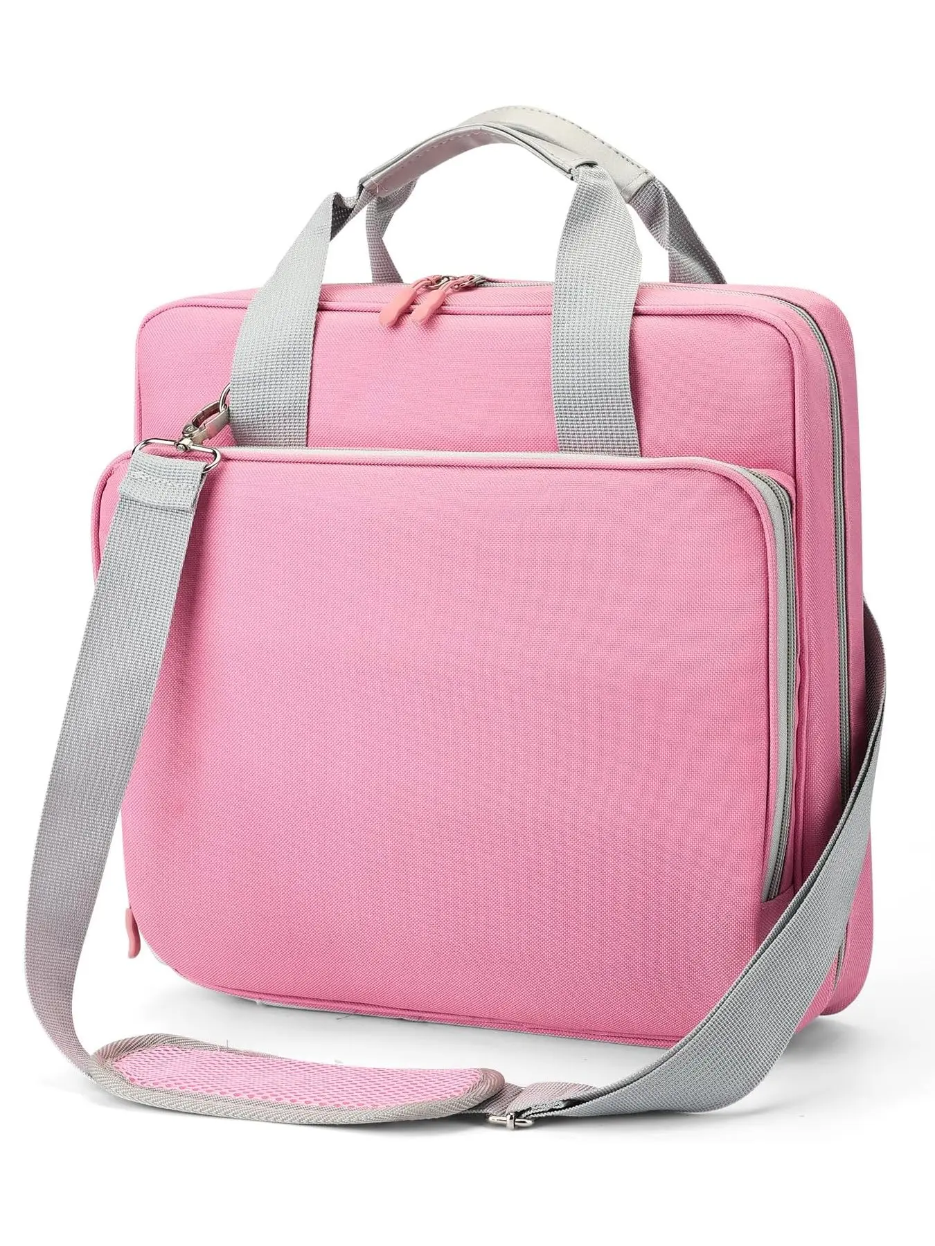 Zipper Binder 3 Ring, 400 Sheets Capacity, Binder 2 Inch with Shoulder Strap Fits 13 Inch Laptop for School and Office