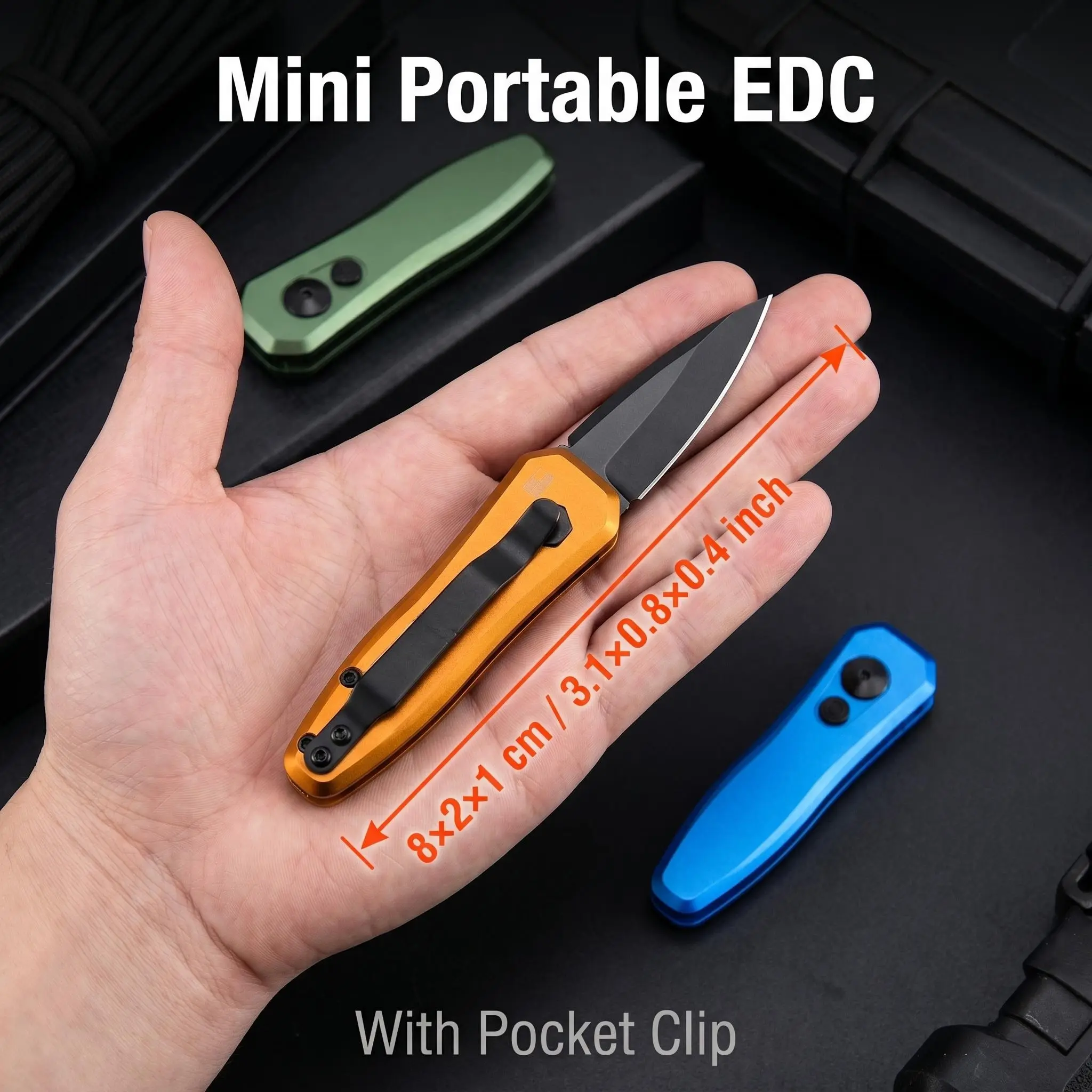 Mini Folding Knife, Sharp Multi-Function Tool, Portable Outdoor Camping-Hiking Companion