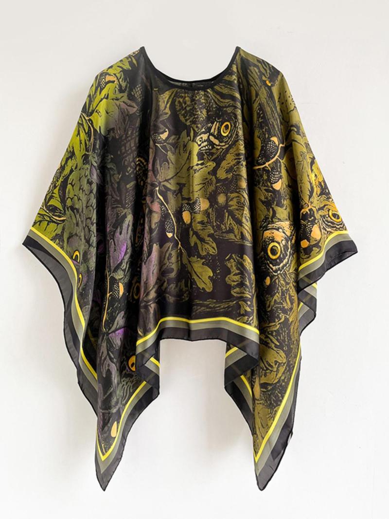 Women's Animal Print Cape Shawl, Boho Style Shawl, Casual Soft Comfortable Shawl for Daily Wear, Fashion Accessories for Women & Girls