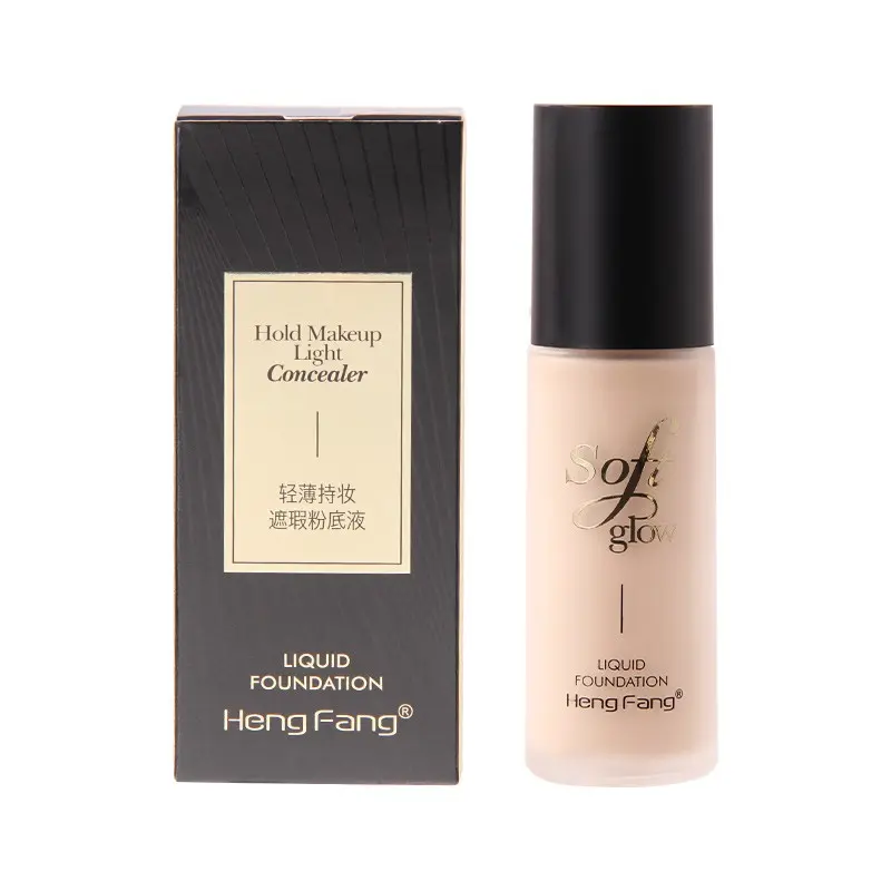 Hengfang Water-Feel Lightweight Foundation, Matte Long-Lasting, Covers Imperfections and Dark Circles, Even Skin Tone, All-Day Wear, Soft Matte Coverage