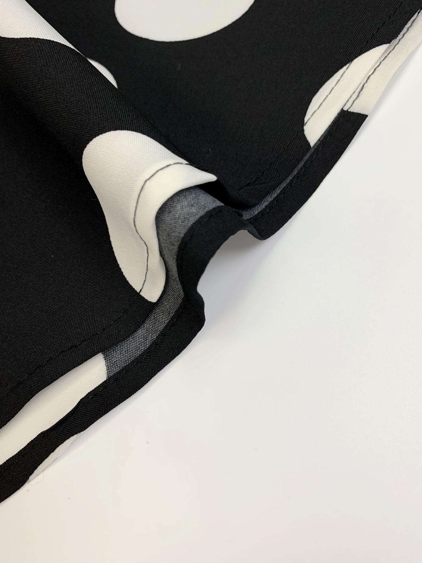 Plus Size Polka Dot Print Belted Button Front Shirt Dress, Elegant 3/4 Sleeve Tie Front High Waist Long Dress for Vacation Holiday Party, Women's Clothes for Summer