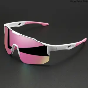 Oversized Shield Sports Sunglasses for Men & Women, UV400 Wraparound Cycling Glasses, Windproof Anti-Glare Performance Eyewear, Lightweight Comfort Fit Shades for Running, Fishing, Hiking, Baseball & Outdoor Sports