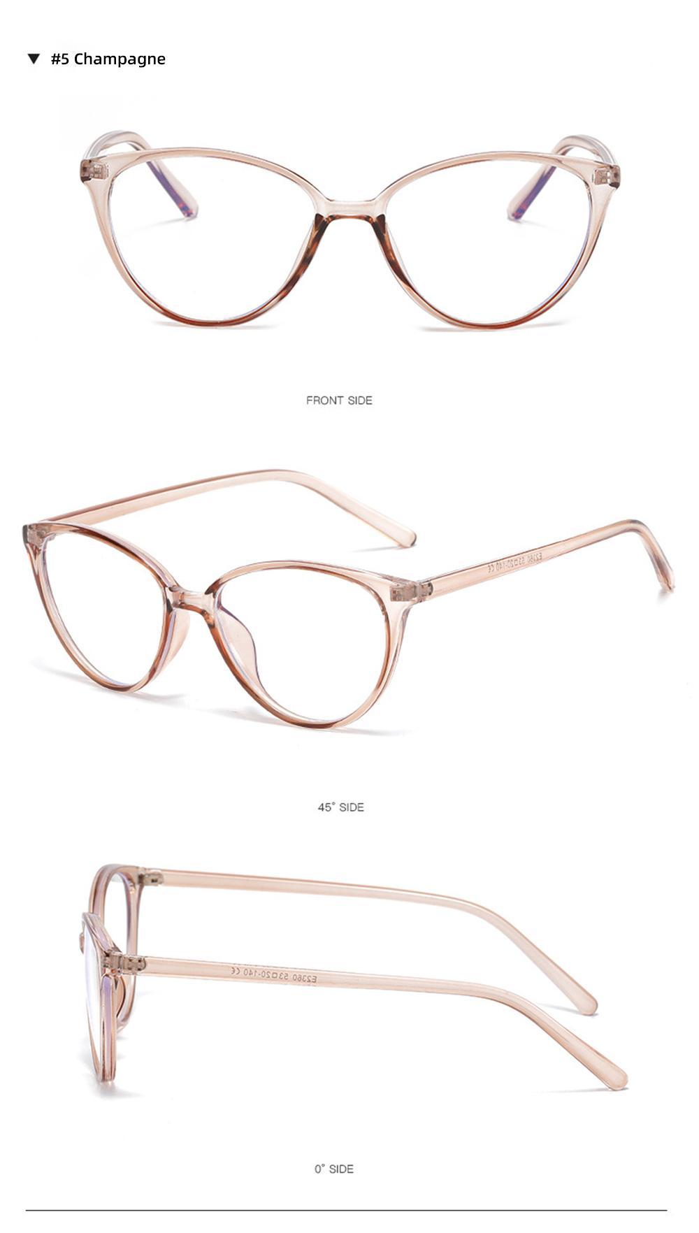 VIVIBEE Women Cat Eye Blue Light Blocking Glasses Office Computer Glasses Frame Female Leopard Ladies 2026 Fashion Goggles