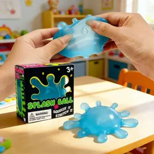 Stress Relief Ball, Virus Splash Shape, Fun and Cute, Small Size, Slow Rebound, Soft and Non-Sticky, Portable Healing Ball