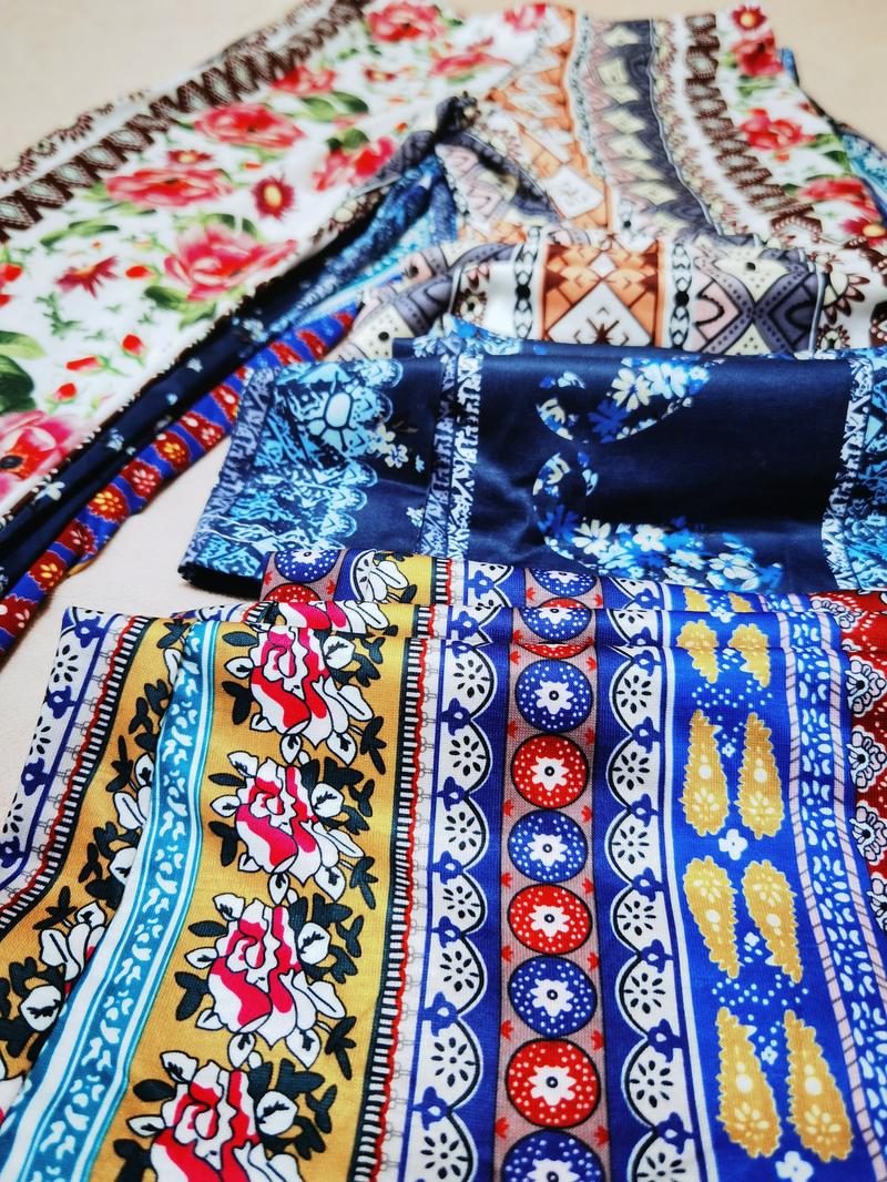 Forbidden Pants Sun Protective Women's Boho Elastic High Waist Flared Leg Pants, S to 2XL, Daily Outfits for Spring & Fall, Comfortable Fit - Floral Forbidden Pants Sun Protective Women's Boho Elastic High Waist Flared Leg Pants, S to 2XL, Daily Outfits for Spring & Fall, Comfortable Fit - Floral