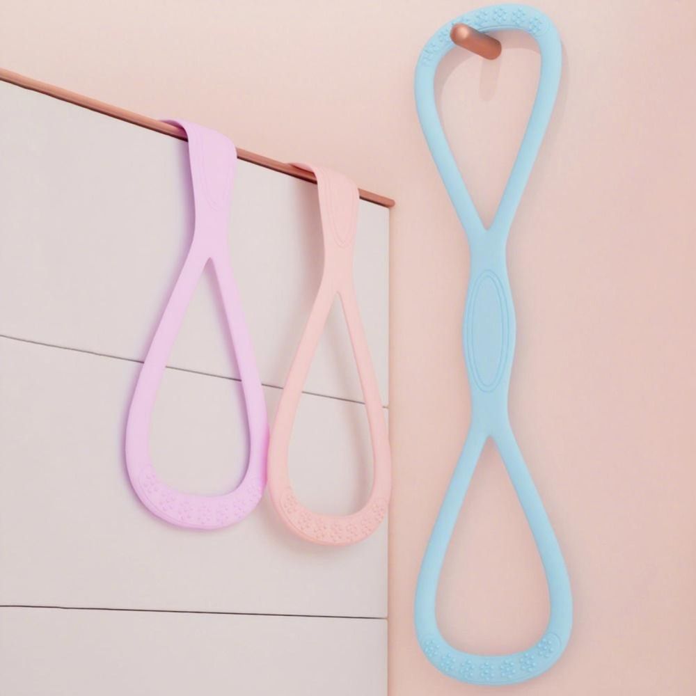 2026 Upgraded Figure 8 Silicone Resistance Band 35LB, Quick Rebound Exercise Band for Yoga Pilates Home Gym