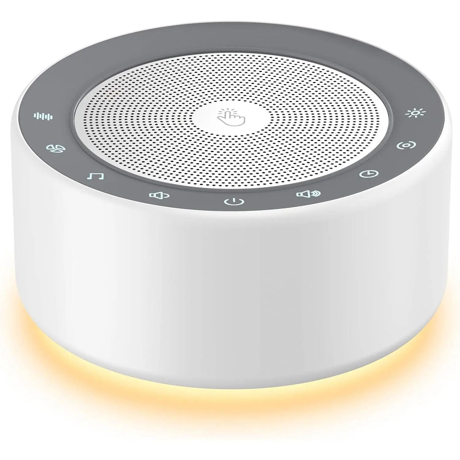 White noise machine with night light – The sound machine for the baby's room features a soft, non-glaring light, 30 soothing sounds, 8 colors of lighting, and a timer that can be set for up to 8 hours, suitable for both babies and adults