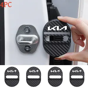 4pc Car Door Lock Covers, Noise Reduction Self-Adhesive Lock Protector, Reduces Door Vibration, Suitable for Kia New Models