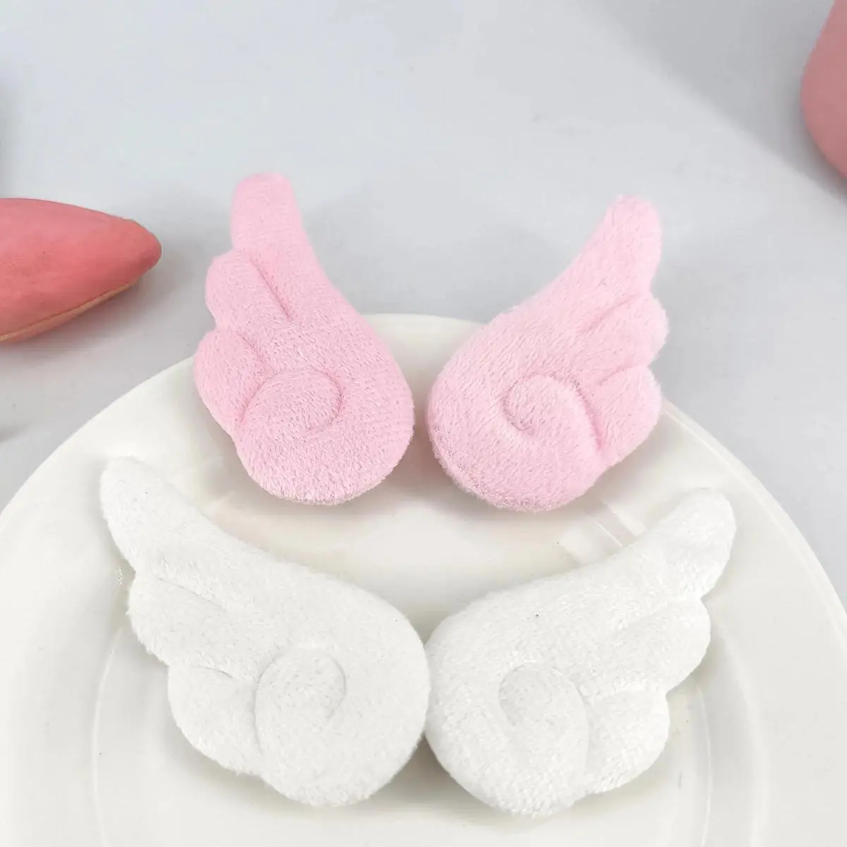 Angel Wings Plush Hairpins, 2Pcs/20Pcs 5cm Cute Girl Hair Accessories for Anniversary, Birthday, Christmas (Barrettes, Hairgrips, Headdresses), 20Pcs-P, Hair Clip/Hair Pin