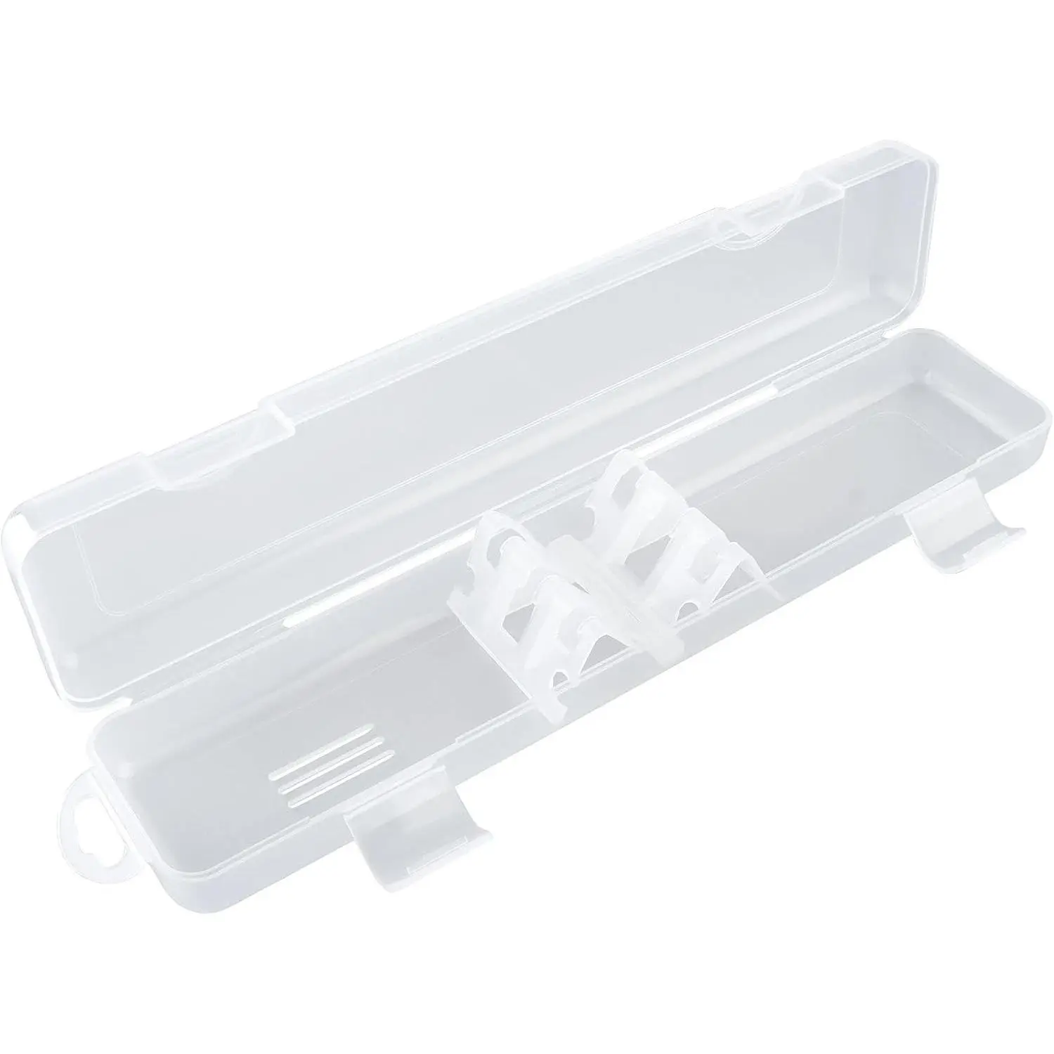 Transparent Tableware Storage Case, Portable Flatware Utensil Box, Clear Cutlery Organziers Container for Spoon Fork Chopsticks for Travel Camping Picnic (A)