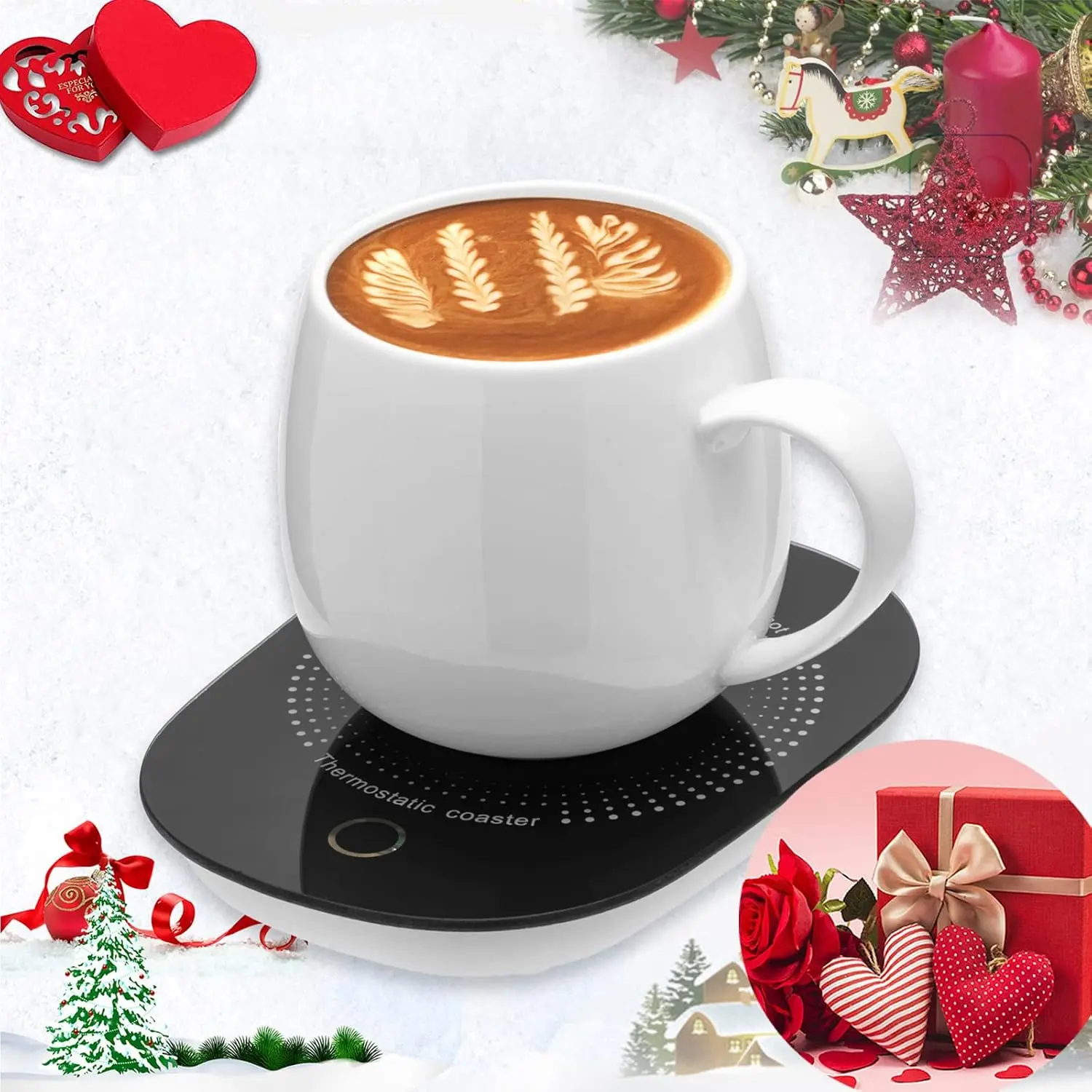 Coffee Mug Warmer for Desk with Auto Shut Off, Coffee Cup Warmer for Desk Office -Coffee Gifts
