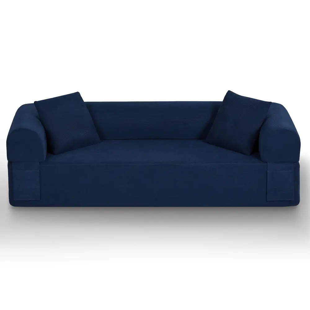 Littleox 3Seater Sofa Boneless Couches,No Assembly Needed, Modern Sofa for Compact Living Rooms, Apartments, and Offices